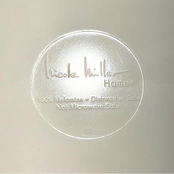 4 Nicole Miller Melamine Bicycles Plates - Picture 4 of 4